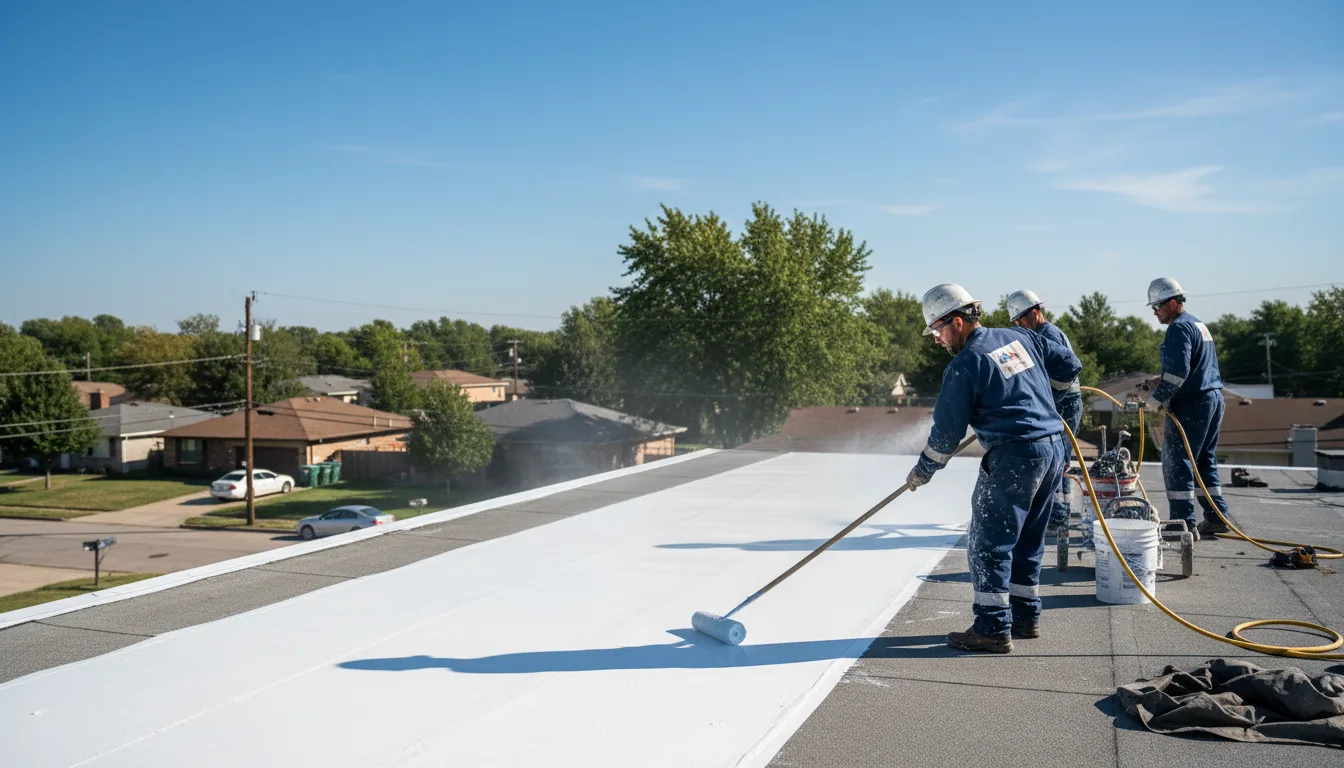 Commercial roof coating in Hanover Park, IL near me